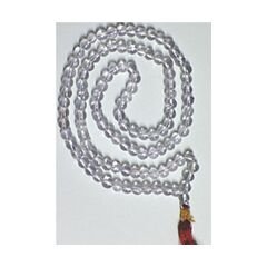 Round Shape Spatic Crystal Mala