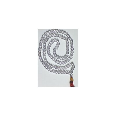 Round Shape Spatic Crystal Mala