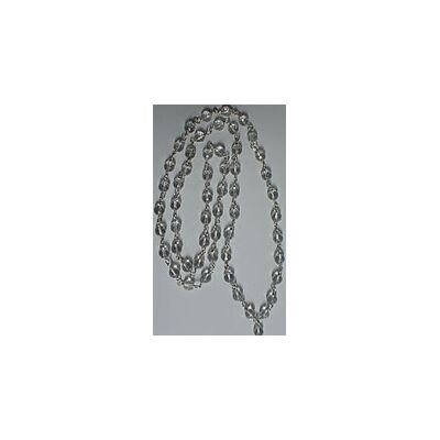 Spatic mala in silver caps and wire