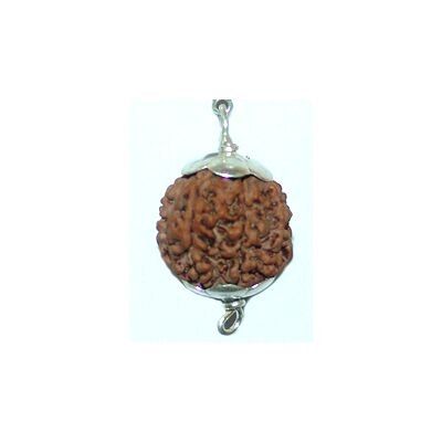 seven mukhi silver pendant