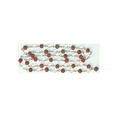Round spatic and Rudraksha(Silver)