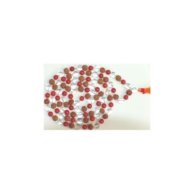 Rudraksha , Red Coral and Spatic