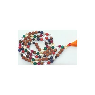 Rudraksha and Navaratna Mala