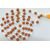 Diamond cut spatic and Rudraksha mala with Knots